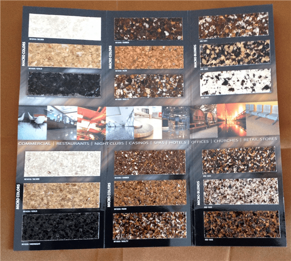 A picture of different types of stone samples.